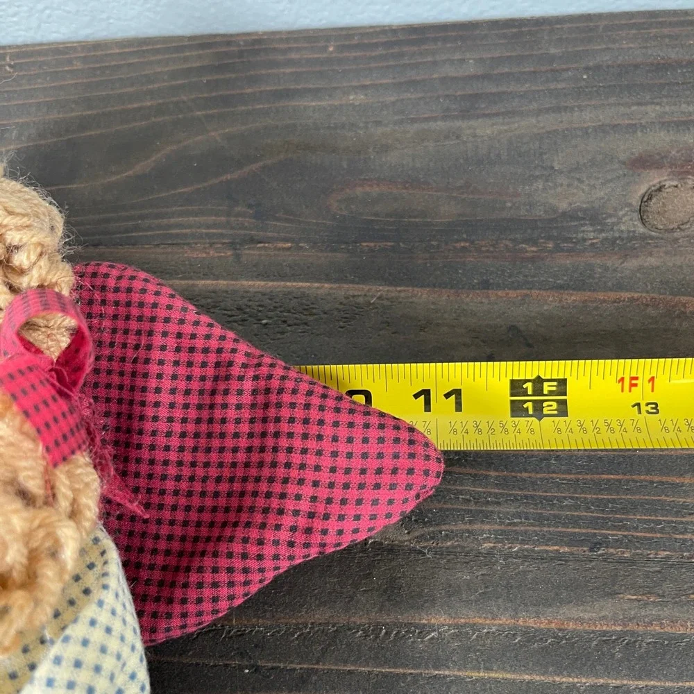 Vintage‎ House of Lloyd Country Cloth Angel With Plaid Dress Holding a Star - Picture 9 of 9